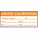 Calibration Label ENG Orange/White PK225