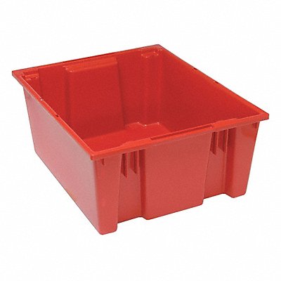 E1883 Stk and Nest Ctr Red Solid Polypropylene