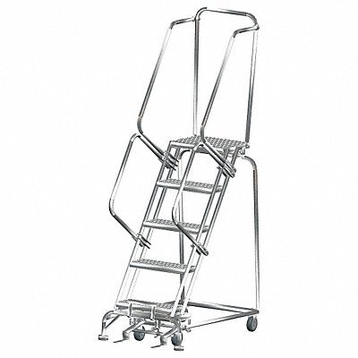 Lockstep Roll Ladder T304 Steel 50 in.H