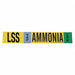 Pipe Marker Ammonia 4 in H 24 in W