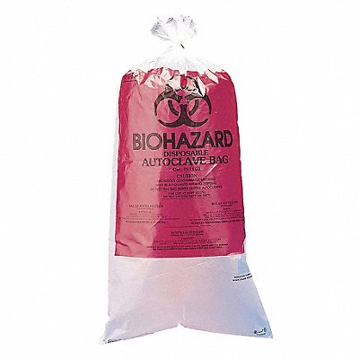 Autocl Biohazard Bags 10 gal Clear PK100