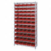 E3958 Bin Shlvng 18inx74inx36in Red