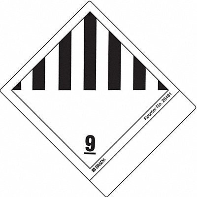 DOT Container Label 4-3/4 Label W PK100