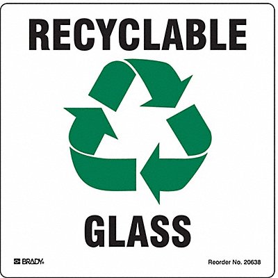 Recycle Label 5 in x 5 in Vinyl PK5