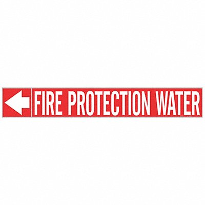 Pipe Marker Fire Protection Water