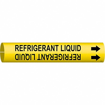 Pipe Mrkr Refrigerant Liquid 2in H 2in W