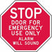 Rflctv Door Instruction Stop Sign 6x6in