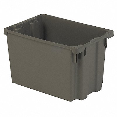 Stk and Nest Ctr Gray Solid Polyethylene