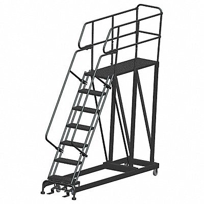 Roll Work Platform Steel Single 70 In.H