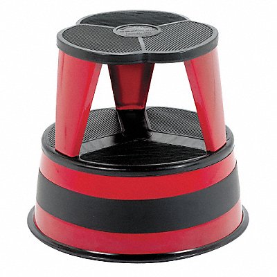 Office Step Stool Red 14-1/2 H 350lb