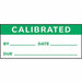 Calibration Label ENG Green/White PK225