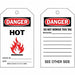 Danger Tag 7 in H 4 in W Cardstock PK100