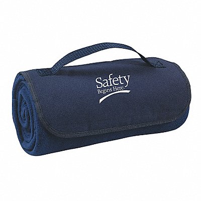 Blanket Safety Begins Here Navy Blue