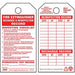 Fire Extinguisher Tag 3.25 x5.75 PK10