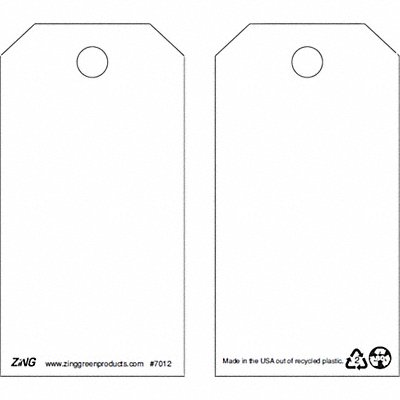 Saf Inspection Tag 5-3/4 x 3 In Wht PK10