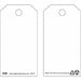 Saf Inspection Tag 5-3/4 x 3 In Wht PK10