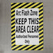 Floor Arc Flash Zone Sign 24x36in