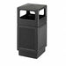 Trash Can 38 gal Black Plastic