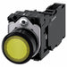 Illuminated Push Button Yellow 22mm LED