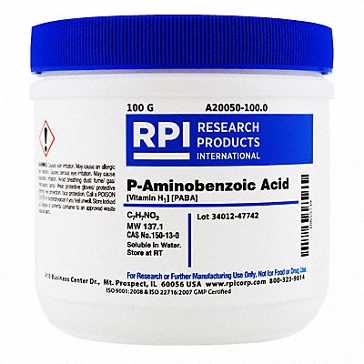 P-Aminobenzoic Acid (Vitamin H1) 100g