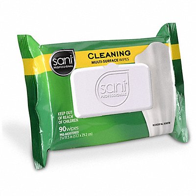 MultSurfaceCleanWipe 11 1/2x7 90ct PK12