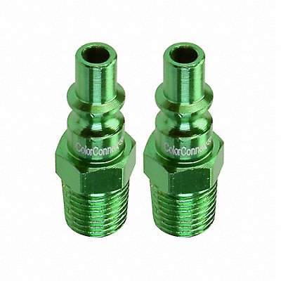 CCX Plg Type B 1/4in 1/4MNPT Green