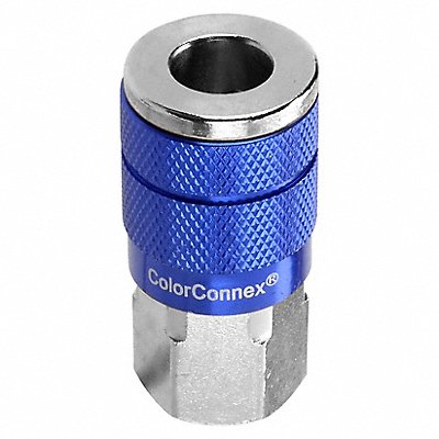 CCX Cplr Type C 1/4in 1/4FNPT Blue