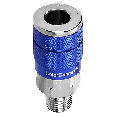 CCX Cplr Type C 1/4in 1/4MNPT Blue