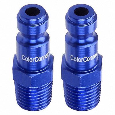 CCX Plg Type C 1/4in 1/4MNPT Blue