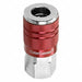 CCX Cplr Type D 1/4in 1/4FNPT Red