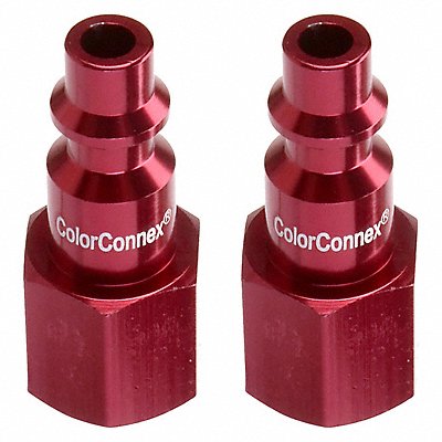 CCX Plg Type D 1/4in 1/4FNPT Red