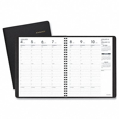 Planner Weekly 6-7/8 x 8-3/4in Black