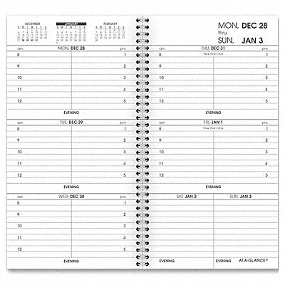 Desk Calendar Refill 3-1/4 x 6-1/4 