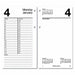 Desk Calendar Refill Daily 4-1/2x8 White