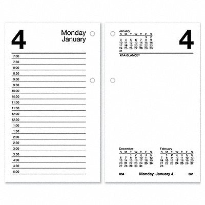 Recycled Desk Calendar Refill 3 1/2x6