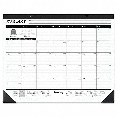Desk Pad Calendar 24x19 In.