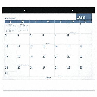 Planner Desk Pad Easy-to-Read White
