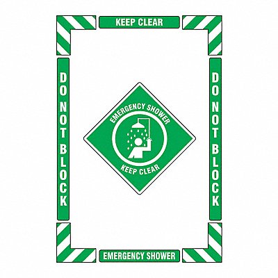 Floor Sign Vertical Rectangle English