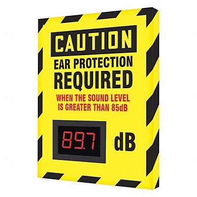 Sound Level Decibel Meter Sign 12x12in