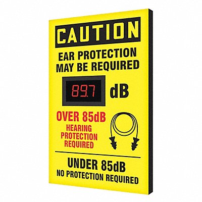 Sound Level Decibel Meter Sign 20 x12 
