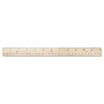 Ruler 12 Wood English/Metric