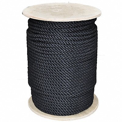 Rope 2-1/2 ft L 1/2 Dia Black