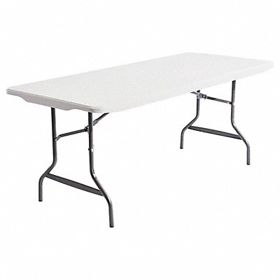 Resin Rectangular Fold Table 72x30x29 