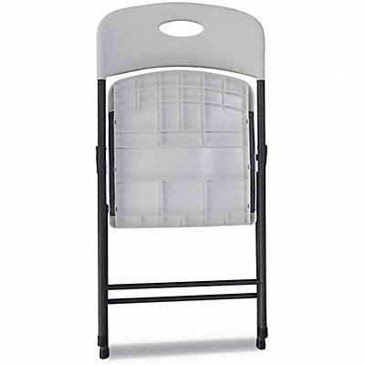 Molded Resin Fold Chair White/Black PK4