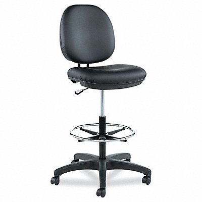 Interval Swivel Task Stool Faux Leather