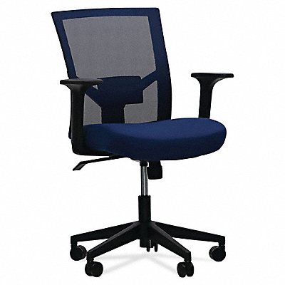 Office Chair 275 lb Cap. Navy Blue Seat