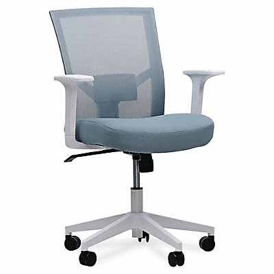 Office Chair 275 lb Cap. Light Blue Seat