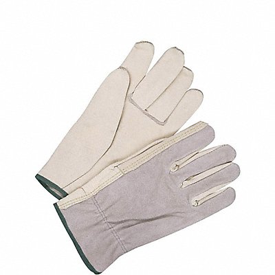 Leather Gloves Shirred Slip-On XS