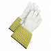 Leather Gloves Cowhide Palm Elastic