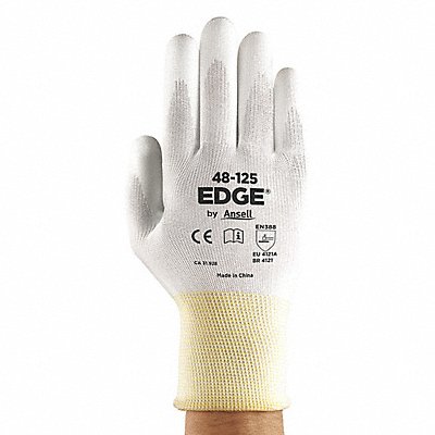 Coated Gloves White Size 8 PR